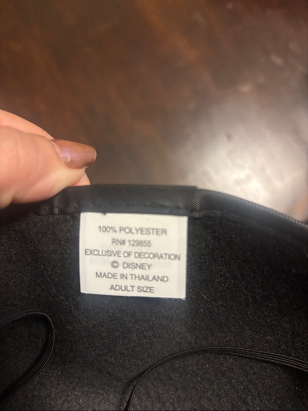 Walt Disney World Classic Mickey Ear Hat - Black with Patch - Picture 4 of 4
